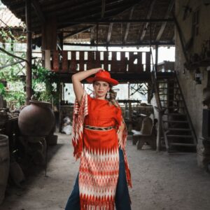 Makana tipo vestido rojo